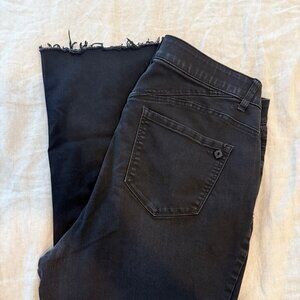 Democracy "Ab"solution Plus Size Fray Hem Kick Flare Jean